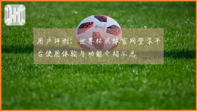 用户评测：世界杯买球官网登录平台使用体验与功能介绍汇总